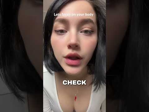 Posture check, body focus instructions #asmr #asmrsounds #mouthwhisper
