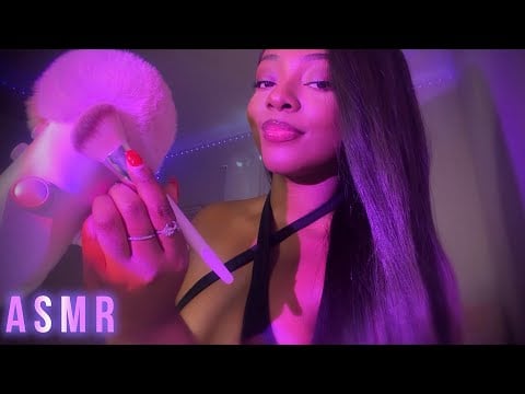 ASMR | Fluffy Mic Brushing 🤍 With Soft Clicky Whispers 💕