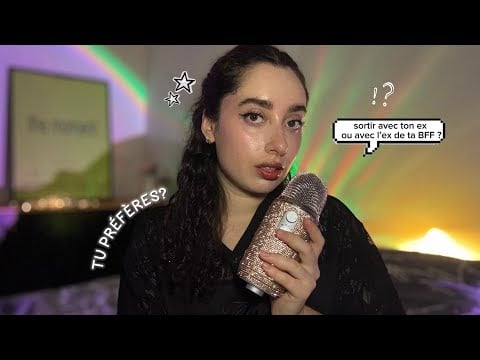 ASMR - TU PRÉFÈRES ? 💫  (100% chuchotements très proche du micro & débats)