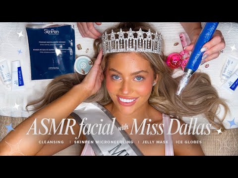 ASMR Microneedling Facial on Miss Dallas with SkinPen