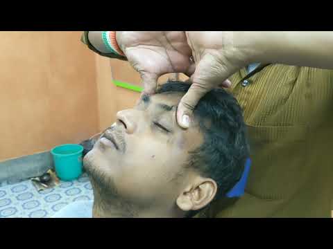 Ear cracking and neck crack | Head & Upper body massage with relaxation asmr by street barber