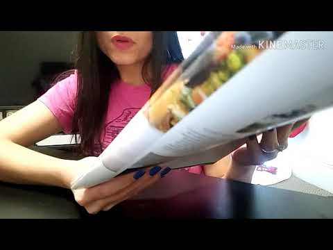 Asmr~ Whispered reading and magazine flipping