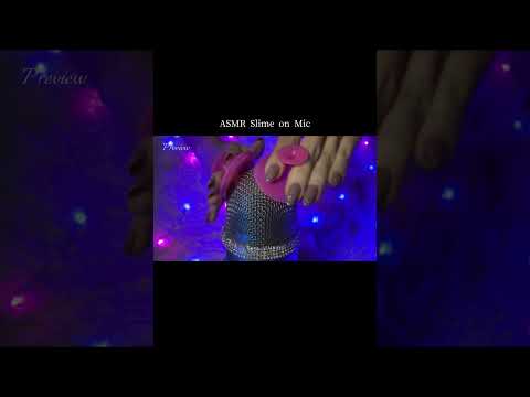 ASMR Slime on the Mic🩵Satisfying Deep Sleep🌟(No talking,No mouth sounds)