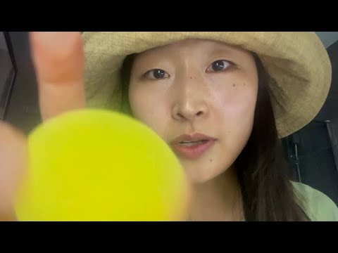 sun screen pat pat on your face asmr