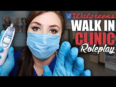 ASMR Walgreens Walk In Clinic / Doctor Exam Roleplay / Keyboard Typing