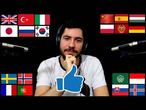 ASMR pouce bleu en 20 langues ( chuchotements )