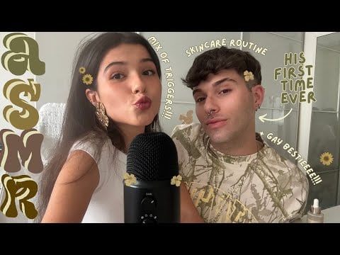 ASMR 🍂✨My Friend Gives You Tingles! + Skincare Routine + Fast Hand Sounds + Mouth Sounds + Rambling