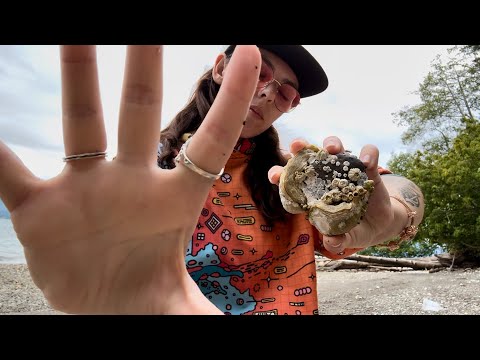 Healing Hand Movements, Shells, and Waves🌊 ASMR Outdoors🐚⛱️