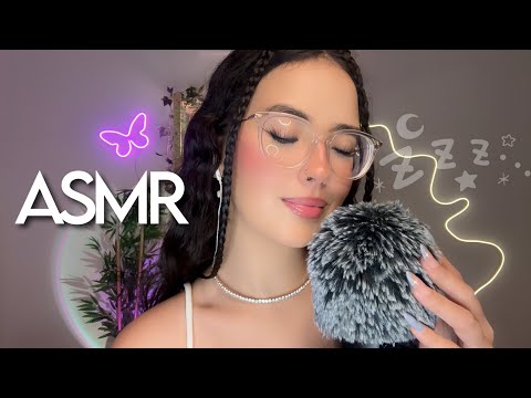 ASMR - SONS DE BOCA e CAFUNÉ NO ESCURINHO 💦🌧️ | mouth sounds 