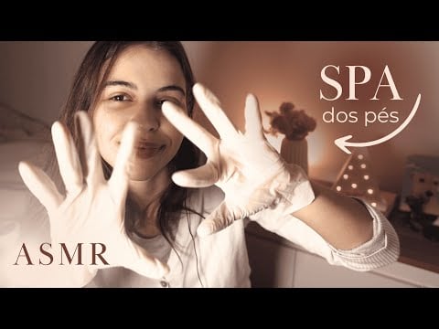 ASMR SPA DOS PÉS COM MASSAGEM RELAXANTE