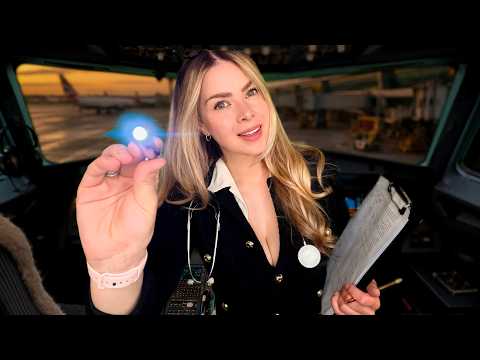 ASMR POV YOU'RE THE CAPTAIN | Medical Check Up Before Take Off ✈️