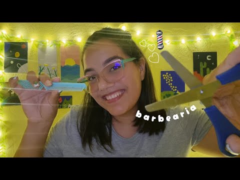 ASMR BARBEARIA 💈 | ASMR CORTANDO SEU CABELO ✂️💇💖