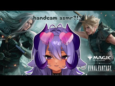 🐏💜 OPENING UP FF x MTG CARDS!!! | handcam with whispered yaps