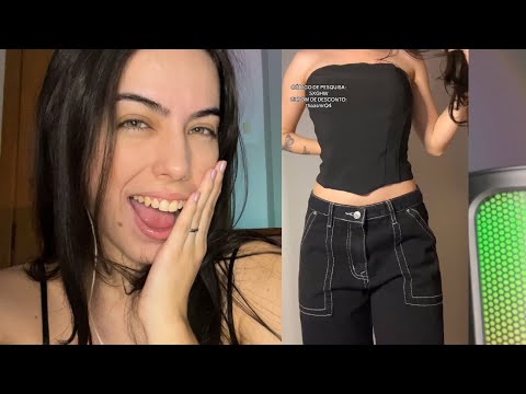 ASMR-MOSTRANDO RECEBIDOS DA SHEIN (ROUPAS DE QUALIDADE SHEIN)