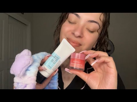 ASMR LoFi| RP Doing your nighttime skincare before bed 🛌😴- (personal attention & hand sounds)