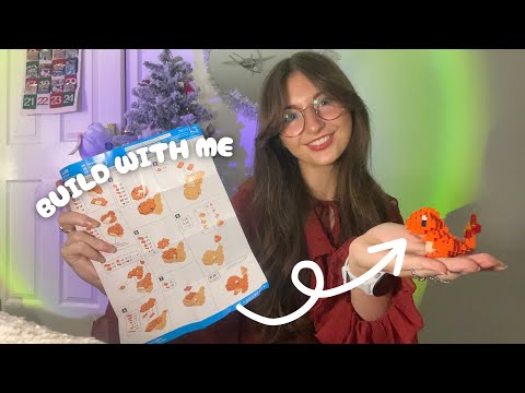 ASMR Pokémon nanoblock build with me!🔥 Pokémon Advent Day 12!