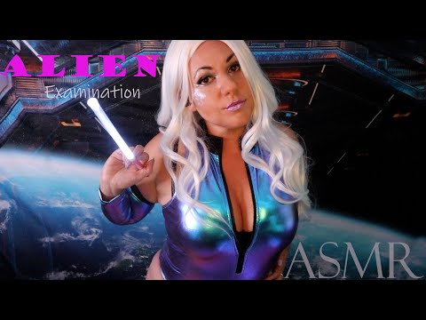 ASMR ALIEN FULL BODY EXAM DETAILED Medical Roleplay 👽 Cranial Nerve Orbital Eye Sci-Fi Examination