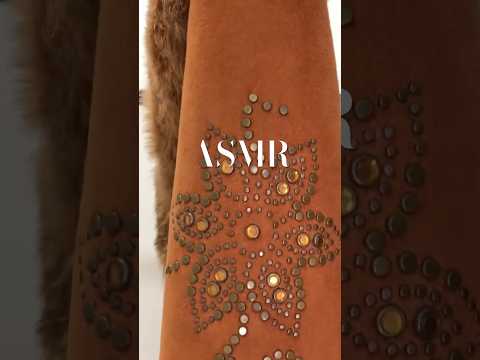 ASMR tingles from vintage coat 🧥 #asmrsounds #asmrtingles #asmrvideo