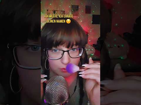 Und ist dein Name dabei? Wollt ihr mehr davon? 😁 #asmrgently #asmrwhisper #asmrbrushing #asmrvideo