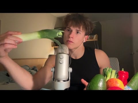 asmr crispy fruit sounds