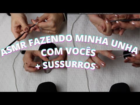 ASMR FAZENDO MINHAS UNHAS COM VOCÊ -  Bruna Harmel ASMR