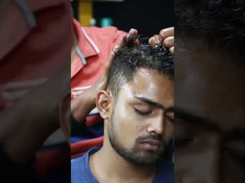 This Little Barber Here For Your Relaxation | ASMR Massage Therapy | Head Massage ASMR #shorts