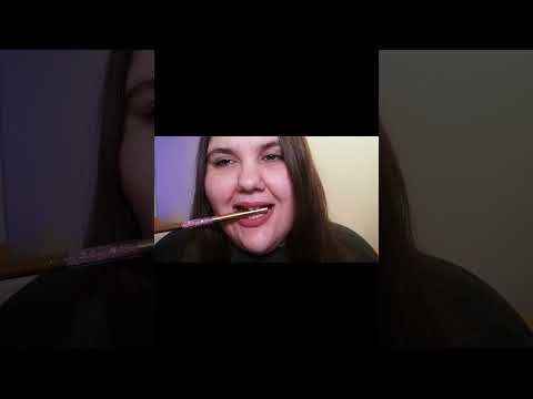 ASMR: Biting a Plastic Stick with Metal Ends | Trigger Sounds