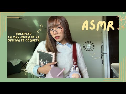 ASMR-  COMPAÑERA NUEVA DE LA OFICINA TE COQUETEA/ ROLEPLAY