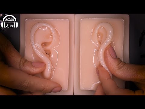 【医療用シリコン】ASMR 99％の確率で眠れる オイル耳マッサージ - Oil ear massage that sleeps with 99% probability【ACMP】