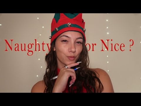 ASMR Naughty or Nice ? ❤️ Elf does your Year Review, Holidays and NYE Resolutions Roleplay