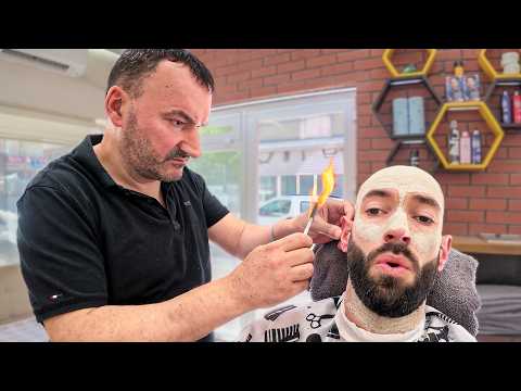 MASTER Beard Shave & Trim / Fire Singeing / Wax / Neck Crack - Kadıköy 🇹🇷