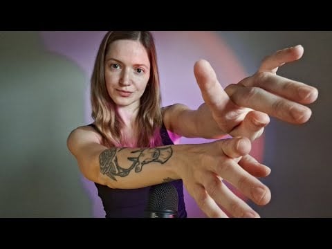 ASMR pure hand sounds with mouth sounds and whispering for sleep and relaxation - tongue clicking