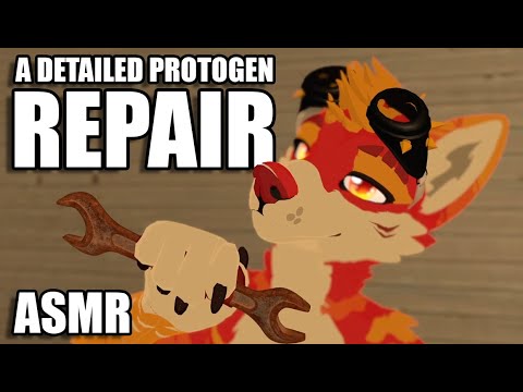 ASMR ∣ The Most Relaxing/ Detailed Protogen Repair Experience 🤖 (mechanical sounds and more)
