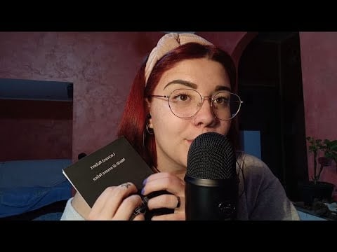 LIBRO MERITI DI ESSERE FELICE😴💜 2ª ed ultima parte (Pure whispering and inaudible) | ASMR ITA