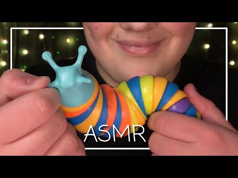 ASMR 1 Hour Rainbow Slug fidget 🐌 (No Talking)