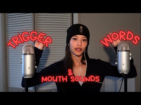 ASMR Tingly Ear to Ear Mouth Sounds & Repeating Trigger Words for Deep Sleep