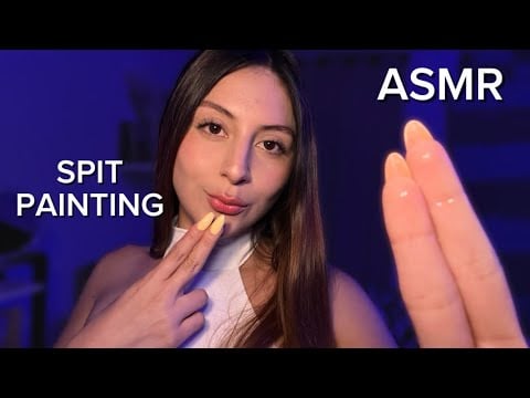 ASMR ESPAÑOL/ SP1T PAINTING + MUCHA B4BABITA 