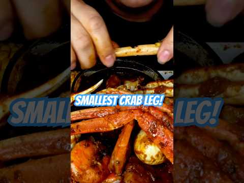 A MINI CRAB LEG?? 🤯 #seafood #asmr #food