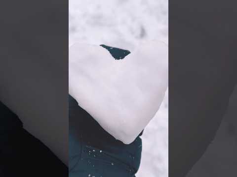 ASMR IN THE SNOW ❄️☃️ #wintersounds #tingles #snow #fypyoutubeshorts #tingly #snowsounds #asmrsounds