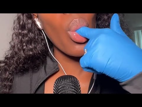 ASMR spit painting w/ gloves