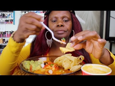 NACHOS & CHEESE ASMR EATING CRUNCHY FOOD