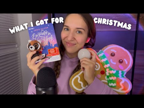 ASMR What I Got For Christmas 2024 🎁🎄(Book Triggers, Tapping, Scratching, Fabric Sounds, Whispering)