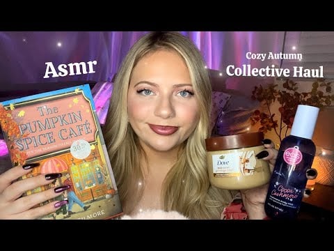 Asmr Cozy Autumn Collective Haul 🍂 Tingly Taps & Chit chats! 