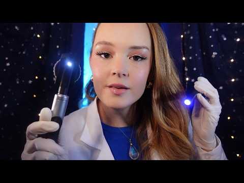 ASMR Whispered Eye Exam Light Trigger Test | Relaxation for Tired Eyes
