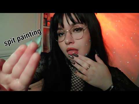 ASMR | Spit Painting You, Mouth Sounds