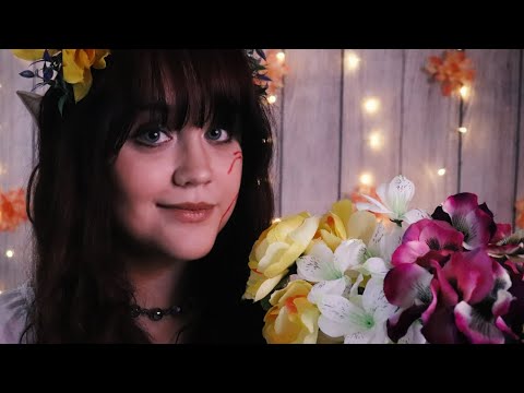 ASMR | Measuring You and Designing a Flower Crown for Beltane! | ASMR Flower Shop Roleplay