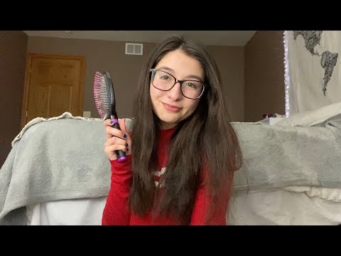 ASMR Relaxing Hair Brushing, Scalp Massage, Hair Play