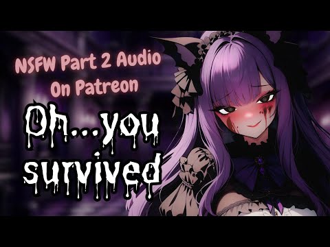 🦇🖤 Yandere Bat Girl Killed Everyone But You [F4M] [Monster Girl] [3Dio ASMR RP]