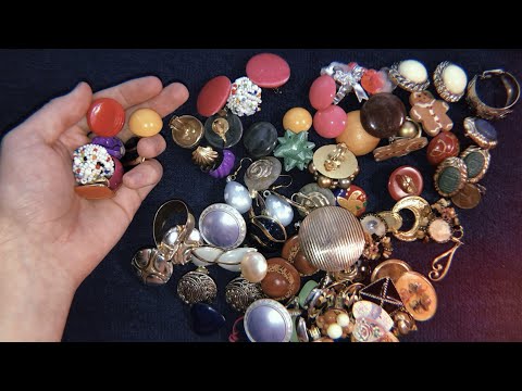 [ASMR] Vintage Earrings Show & Tell