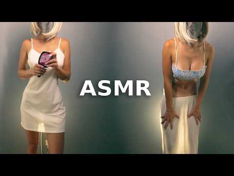 Belly massage and Fabric scratching asmr with Mia